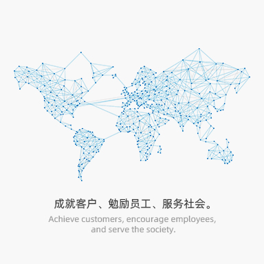 成就客戶(hù)、勉勵(lì)員工、服務(wù)社會(huì)。